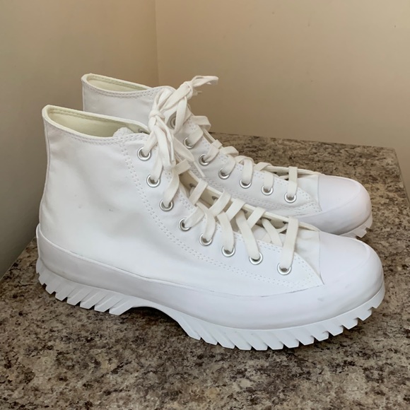 CHUNKY WHITE CONVERSE CUSTOMIZABLE SHOES! - Picture 4 of 17
